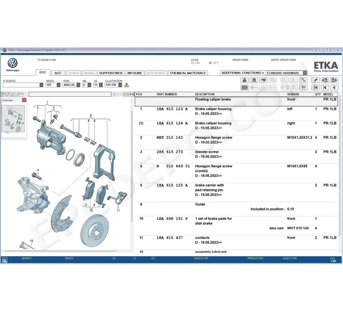 Etka hotsell vw parts